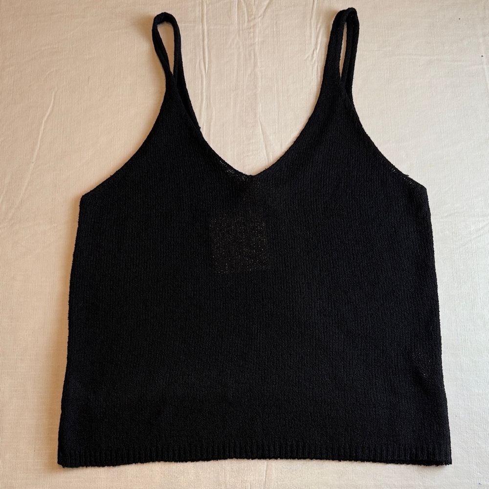 Easy Clothes Women's Black Knit Tank Camisole One Size NWT